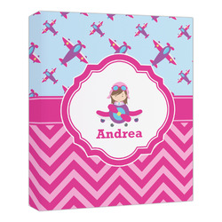 Airplane Theme - for Girls Canvas Print - 20x24 (Personalized)