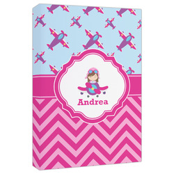 Airplane Theme - for Girls Canvas Print - 20x30 (Personalized)