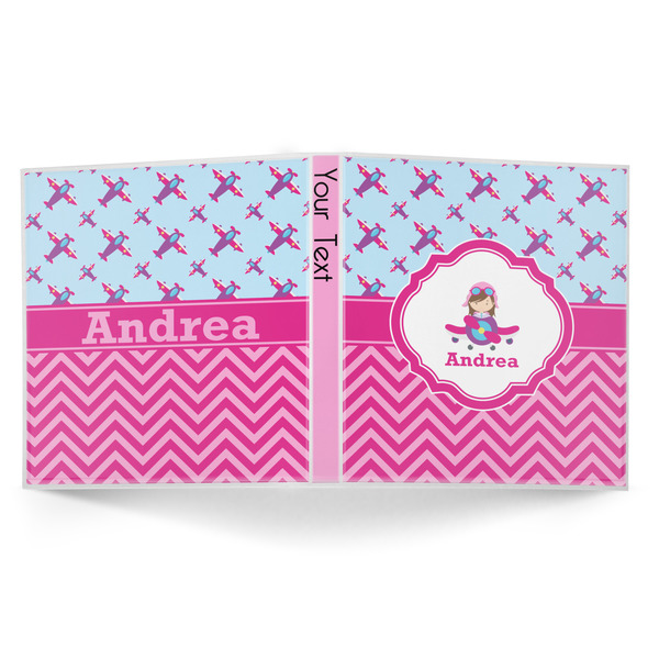 Airplane Theme - for Girls 3-Ring Binder Approval- 1in