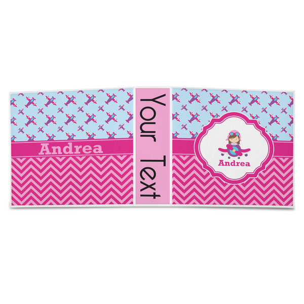 Airplane Theme - for Girls 3-Ring Binder Approval- 3in