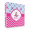 Airplane Theme - for Girls 3 Ring Binders - Full Wrap - 2" - FRONT