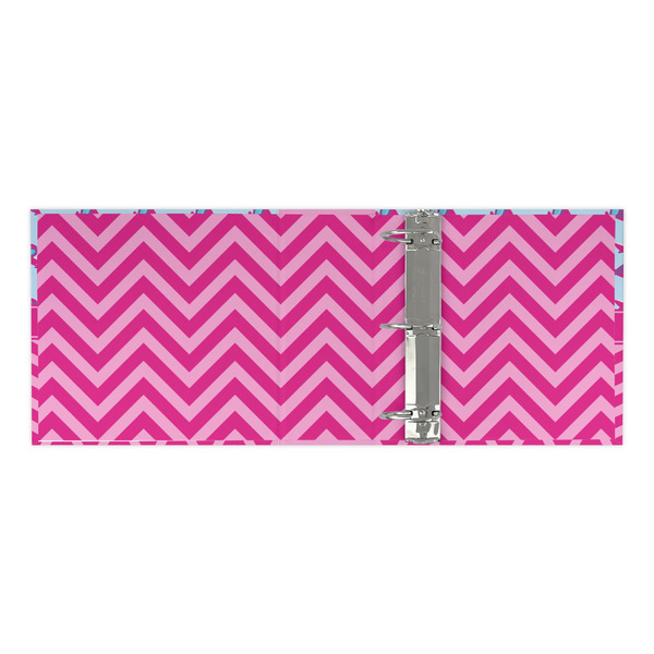 Airplane Theme - for Girls 3 Ring Binders - Full Wrap - 3" - OPEN INSIDE