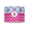 Airplane Theme - for Girls 8" Drum Lampshade - FRONT (Poly Film)
