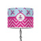 Airplane Theme - for Girls 8" Drum Lampshade - ON STAND (Poly Film)