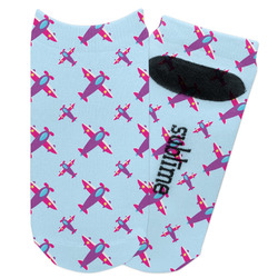 Airplane Theme - for Girls Adult Ankle Socks (Personalized)
