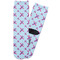Airplane Theme - for Girls Adult Crew Socks - Single Pair - Front and Back