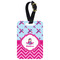 Airplane Theme - for Girls Metal Luggage Tag w/ Name or Text