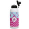 Airplane Theme - for Girls Aluminum Water Bottle - White Front
