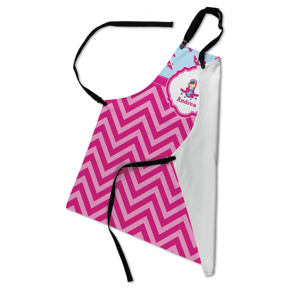 Airplane Theme - for Girls Apron - Folded