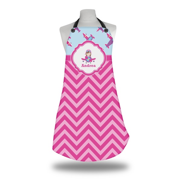 Airplane Theme - for Girls Apron on Mannequin