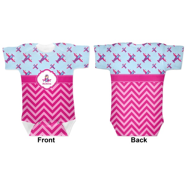Airplane Theme - for Girls Baby Bodysuit Approval