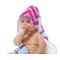 Airplane Theme - for Girls Baby Hooded Towel on Child
