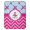 Airplane Theme - for Girls Baby Sherpa Blanket - Flat