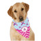 Airplane Theme - for Girls Dog Bandana Scarf w/ Name or Text