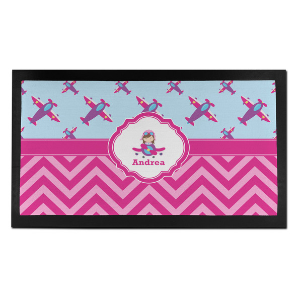 Airplane Theme - for Girls Bar Mat - Small - FRONT