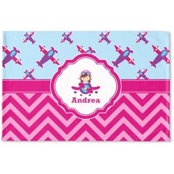 Airplane Theme - for Girls Woven Mat (Personalized)