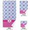 Airplane Theme - for Girls Bath Towel Sets - 3-piece - Approval