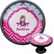 Airplane Theme - for Girls Black Custom Cabinet Knob (Front and Side)