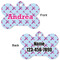 Airplane Theme - for Girls Bone Shaped Dog ID Tag - Large - Approval