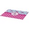 Airplane Theme - for Girls Burlap Placemat (Angle View)