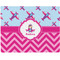 Airplane Theme - for Girls Burlap Placemat