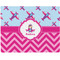 Airplane Theme - for Girls Woven Fabric Placemat - Twill w/ Name or Text