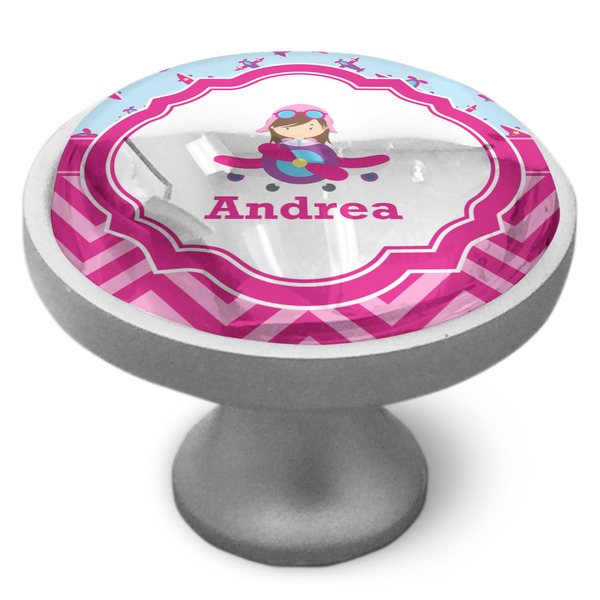 Custom Airplane Theme - for Girls Cabinet Knob (Personalized)