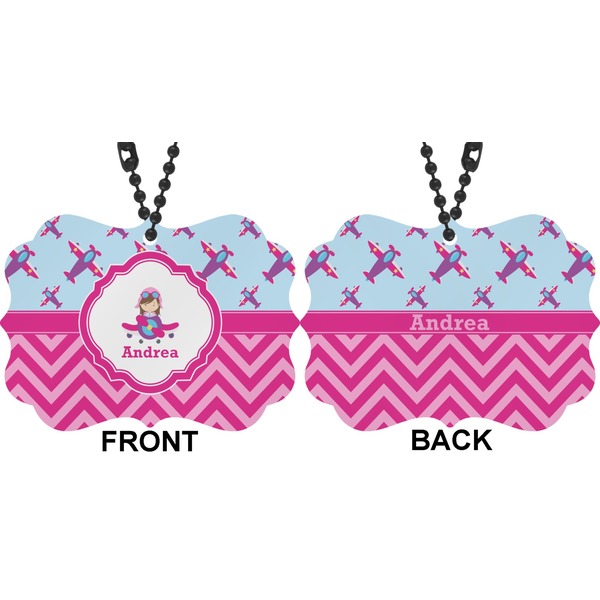 Airplane Theme - for Girls Car Ornament (Approval)