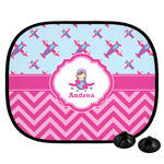 Airplane Theme - for Girls Car Side Window Sun Shade (Personalized)