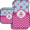 Airplane Theme - for Girls Car Floor Mats Set - 2 Front & 2 Back (Personalized)