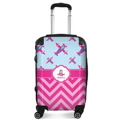 Airplane Theme - for Girls Suitcase - 20" Carry On (Personalized)