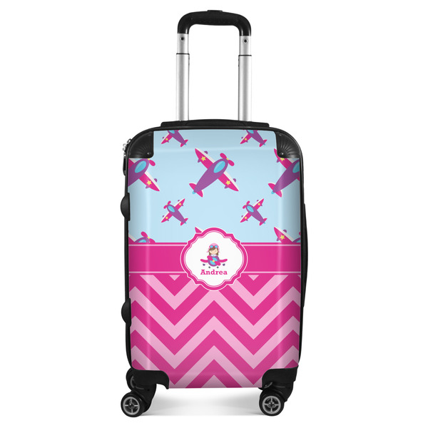 Custom Airplane Theme - for Girls Suitcase (Personalized)