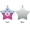 Airplane Theme - for Girls Ceramic Flat Ornament - Star Front & Back (APPROVAL)