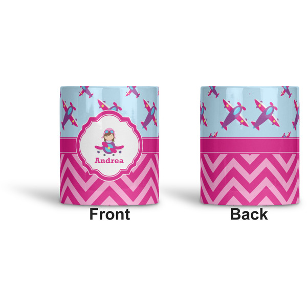 Airplane Theme - for Girls Ceramic Pen Holder - Apvl