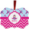Airplane Theme - for Girls Christmas Ornament (Front View)