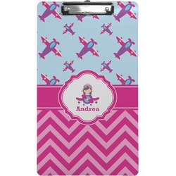 Airplane Theme - for Girls Clipboard (Legal Size) (Personalized)