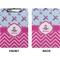 Airplane Theme - for Girls Clipboard (Letter) (Front + Back)
