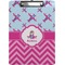 Airplane Theme - for Girls Clipboard (Letter Size) (Personalized)