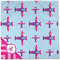Airplane Theme - for Girls Cloth Napkins - Personalized Dinner (Full Open)