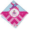 Airplane Theme - for Girls Cloth Napkins - Personalized Lunch (Folded Four Corners)