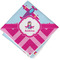 Airplane Theme - for Girls Cloth Cocktail Napkin - Single w/ Name or Text