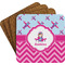 Airplane Theme - for Girls Coaster Set (Personalized)