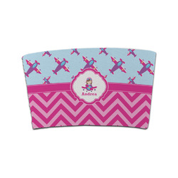 Airplane Theme - for Girls Coffee Cup Sleeve (Personalized)