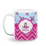 Airplane Theme - for Girls Coffee Mug (Personalized)