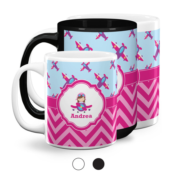 Airplane Theme - for Girls Coffee Mugs Main