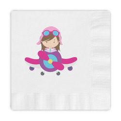Airplane Theme - for Girls Embossed Decorative Napkins