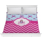 Airplane Theme - for Girls Comforter - King (Personalized)