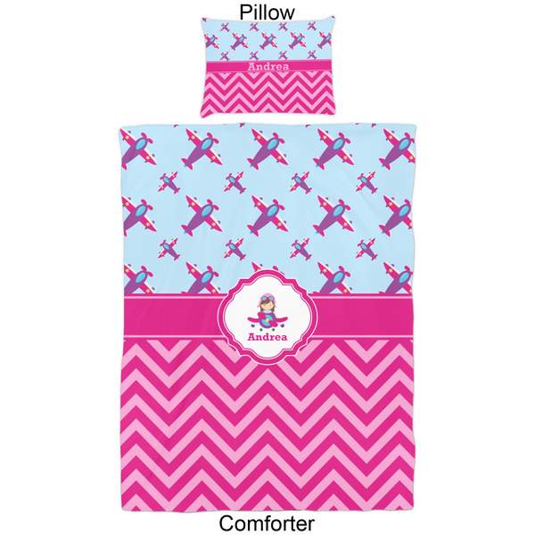 Airplane Theme - for Girls Comforter Set - Twin - Approval