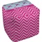 Airplane Theme - for Girls Cube Poof Ottoman (Bottom)