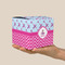 Airplane Theme - for Girls Cube Favor Gift Box - On Hand - Scale View